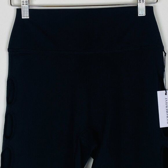 New WeWoreWhat Black Cut Out High Waist Biker Shorts Revolve, Size M - Picture 5 of 14